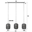 WoonStijl Hanglamp 3L etch / Oud zilver