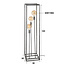WoonStijl Vloerlamp 3L 45 graden buis - Industrieel design