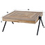 WoonStijl Salontafel Teca balance 70x70 / Teakhout verweerd