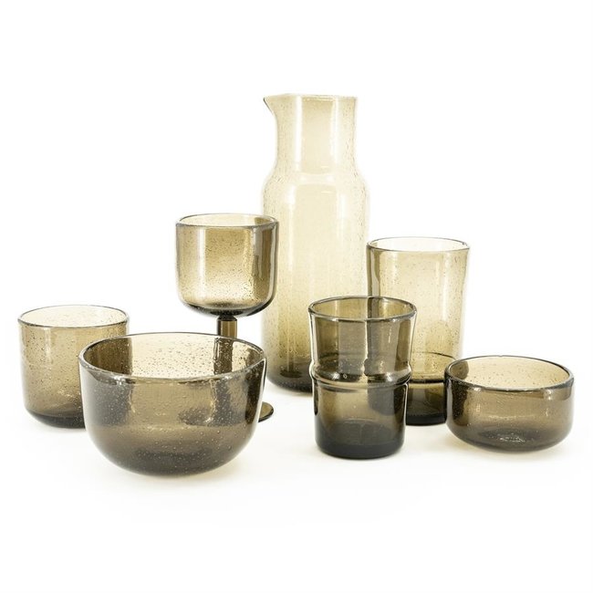 By Boo Drink glas Bubble klein - bruin