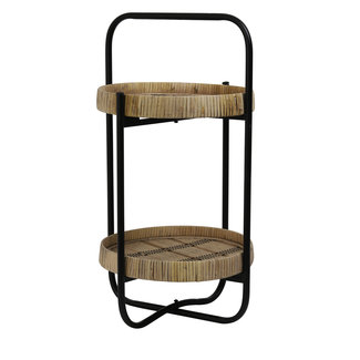 Light en Living Etagere 2L Ø33x59,5 cm LORENA  naturel-zwart
