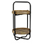 Light en Living Etagère LORENA 2-laags Ø33x59,5 cm - Naturel/Zwart van Light & Living