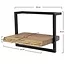WoonStijl Wandplank Live Edge 40 cm - Industrieel Acaciahout