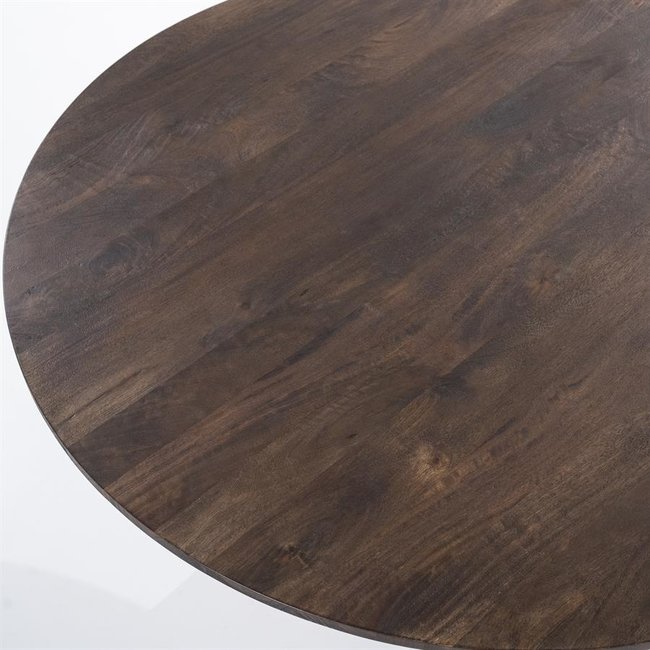 Eleonora Eettafel Aron rond  130 - bruin