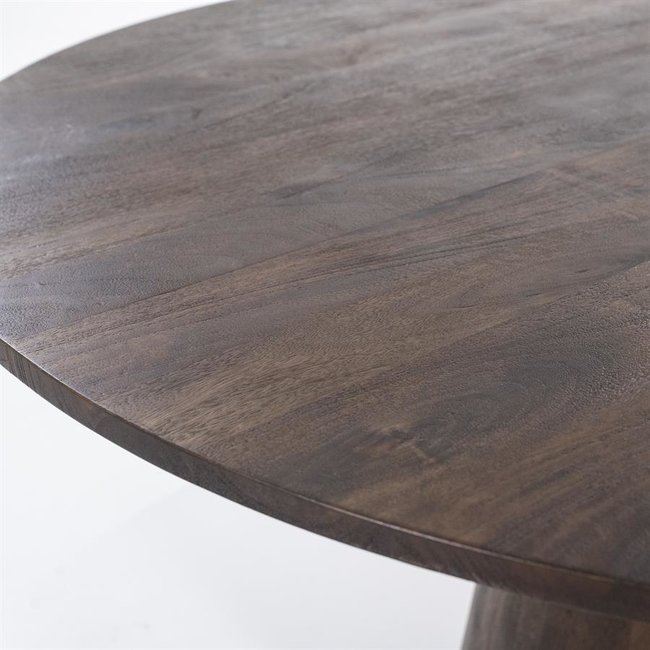 Eleonora Eettafel Aron rond  130 - bruin