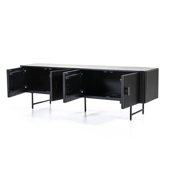 Eleonora TV meubel Remi 4-drs. - zwart