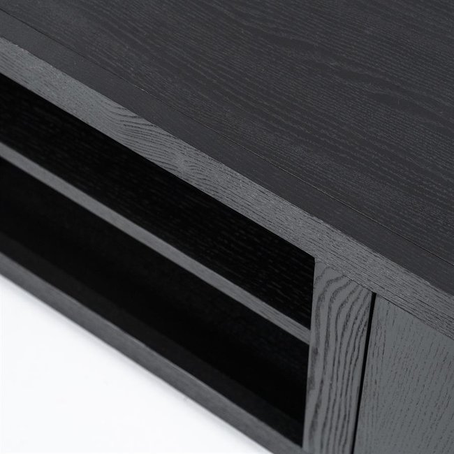 Eleonora TV meubel Helsinki 160 cm 2-drs. - zwart
