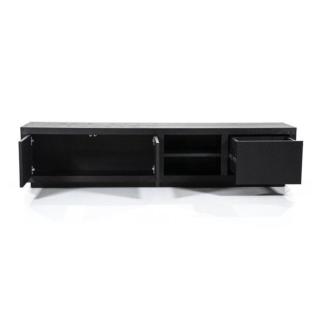 Eleonora TV meubel Helsinki 200 cm 2-drs. 1 lade - zwart