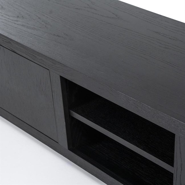 Eleonora TV meubel Helsinki 200 cm 2-drs. 1 lade - zwart