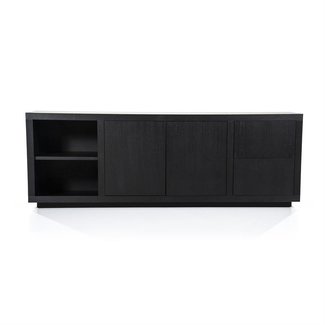 Eleonora Dressoir Helsinki 200cm 2-drs. 2 laden - zwart