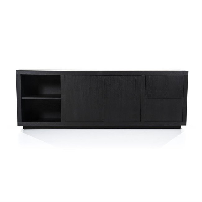Eleonora Dressoir Helsinki 200cm 2-drs. 2 laden - zwart