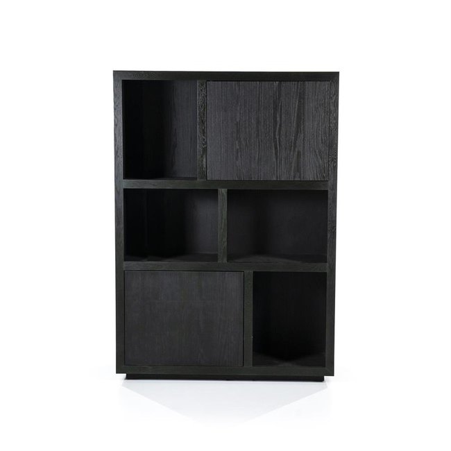 Eleonora Kabinet Helsinki 120x170cm 2-drs. - zwart