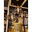 Light en Living Hanglamp MEDINA antiek brons met smoke glas - 2 maten