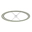 Light en Living Kap ovaal VELOURS Dusty groen 58-24-32-cm
