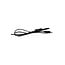 Light en Living Light & Living Lampvoet LUTIKA - Mat Zwart - 23x11,5x46 cm