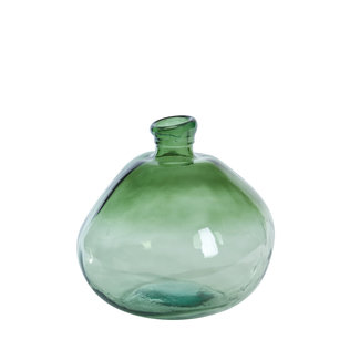Light en Living Vaas Macello glas - Donkergroen met lichtgroen