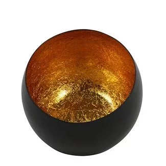 Countryfield Theelicht Obion S zwart / goud