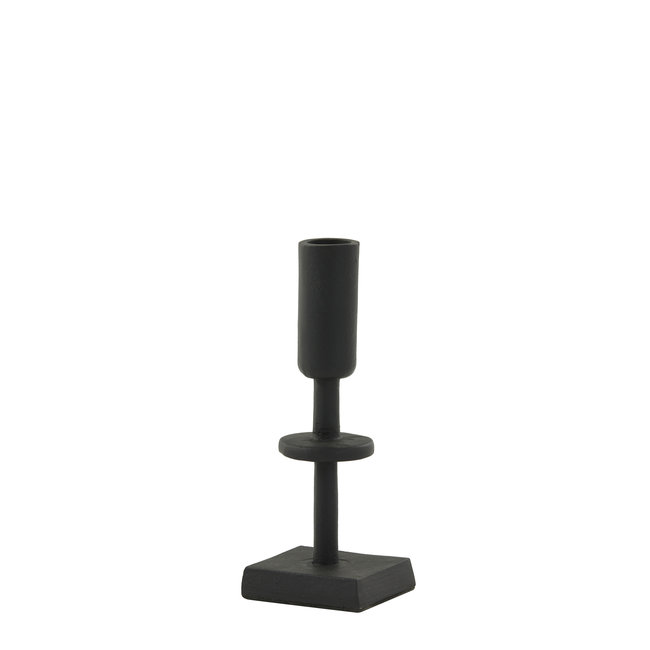 Light en Living Kandelaar KABIRA Mat Zwart 17 cm - Stijlvolle Woondecoratie