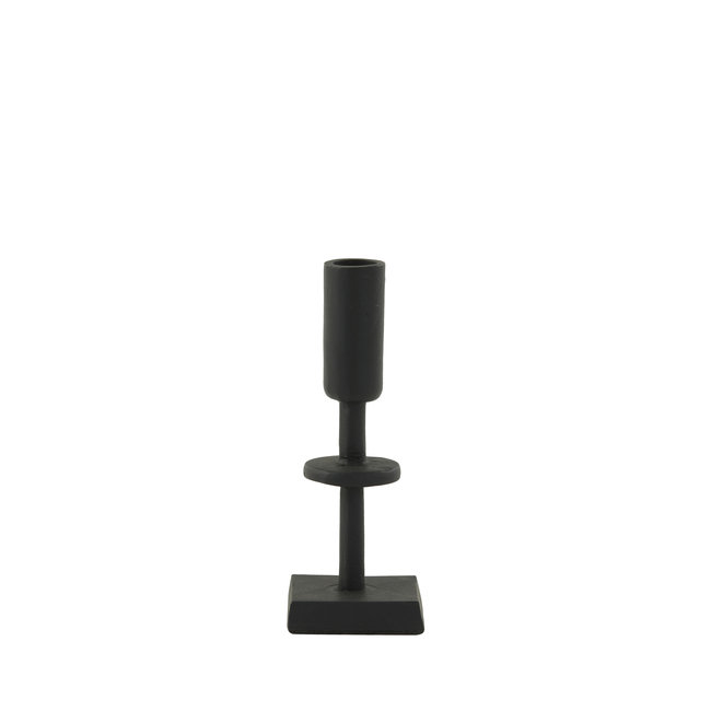 Light en Living Kandelaar KABIRA Mat Zwart 17 cm - Stijlvolle Woondecoratie