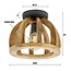 WoonStijl Plafondlamp gebogen houten spijl