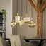 WoonStijl Hanglamp 5L stripe glass mix