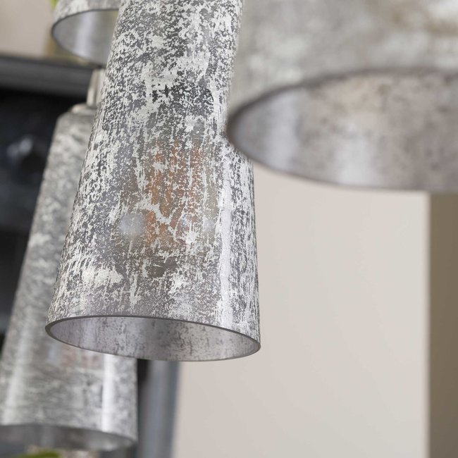 WoonStijl Hanglamp 7L kegel stone