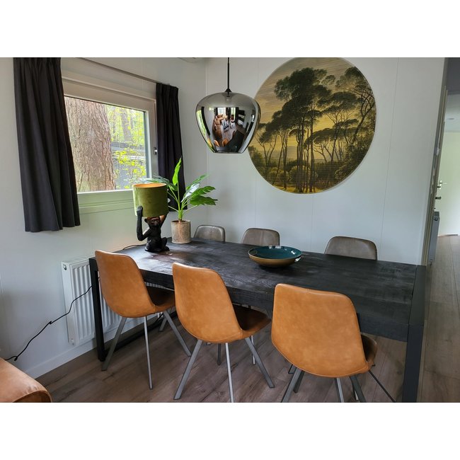 Light en Living Hanglamp MAYSON mat zwart met smoke glas - Diverse maten