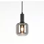 Light en Living Hanglamp LEKAR Ø21x37 cm - Zwart & Smoke Glas