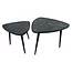 Tower Living Salontafel set van 2 Viola triangle 60/50 – zwart