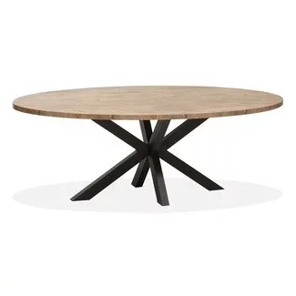WoonMax Eettafel ovaal Lynn - 4 afmetingen - Diverse kleuren