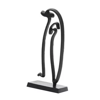 Light en Living Ornament op voet Pinguïn mat zwart - Diverse maten