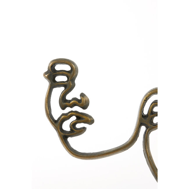 Light en Living Wandornament FACE mat  zwart - 2 maten
