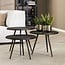 WoonStijl Salontafel set van 3 rond metallic