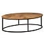 Tower Living Salontafel ovaal Viola mango 135x75x40 – naturel