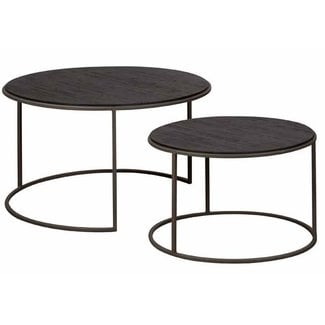 Tower Living Bijzettafel Spello set van 2 – 74-58 cm