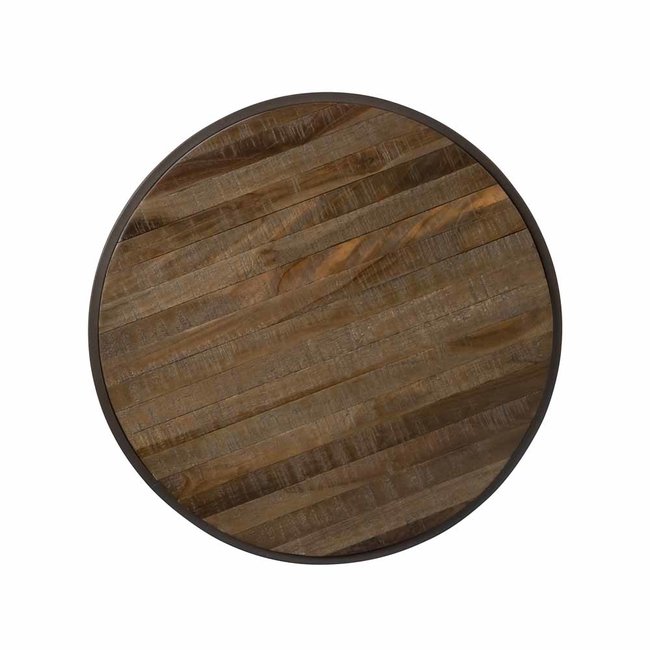Tower Living Set van 2 bijzettafels Rolo – gerecycled teak greywash