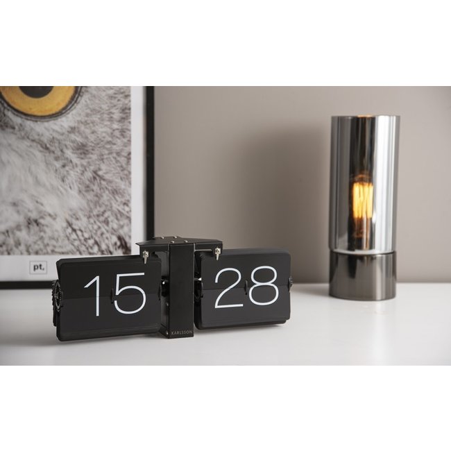 Karlsson Flip klok No Case Stand Zwart