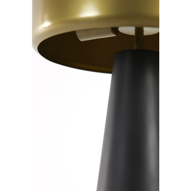 Light en Living Tafellamp Ø30x45 cm NAGAI mat  zwart-antiek brons