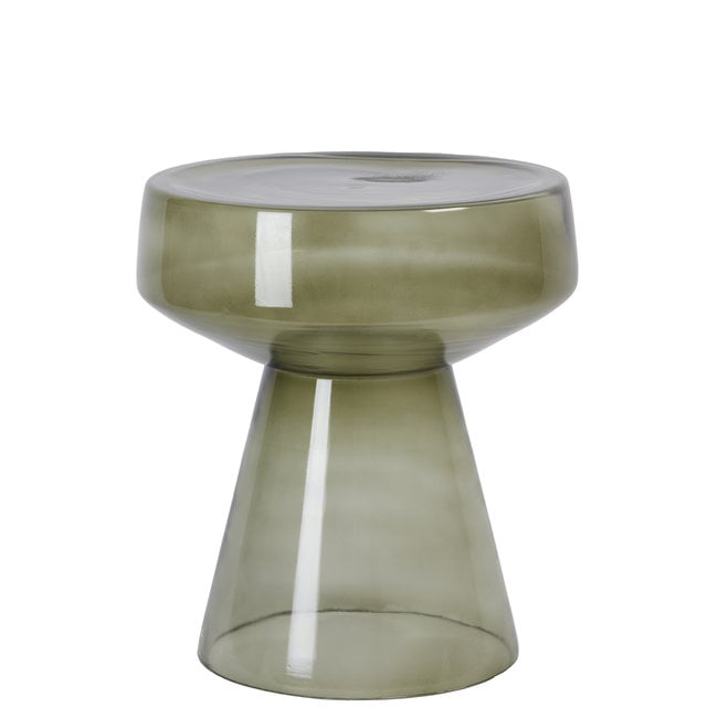 Light en Living Bijzettafel Ø37x44 cm DAKWA glas grijs  groen