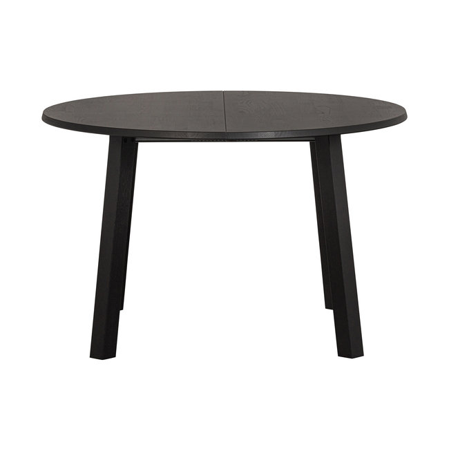Woood Lange Jan Uitschuifbare Eettafel Rond Eiken Blacknight [fsc]