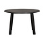 Woood Lange Jan Uitschuifbare Eettafel Rond Eiken Blacknight [fsc]
