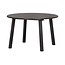Woood Lange Jan Uitschuifbare Eettafel Rond Eiken Blacknight [fsc]