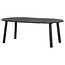 Woood Lange Jan Uitschuifbare Eettafel Rond Eiken Blacknight [fsc]
