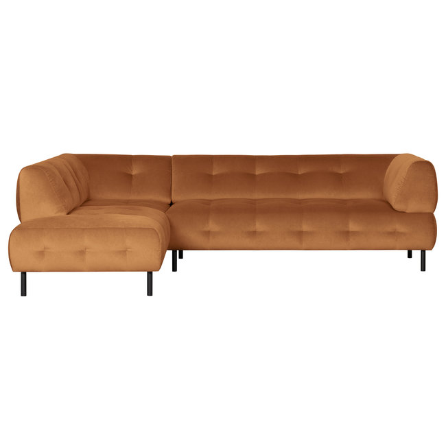 Woood Lloyd Hoekbank Links Gewassen Fluweel Cinnamon