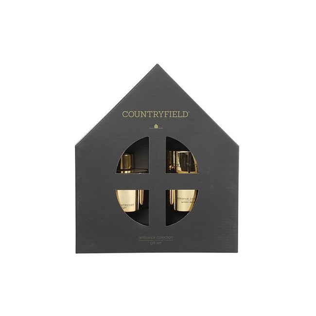 Countryfield Golden Delight Gift box - Geurstokjes & Geurkaars Goud