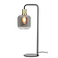 Light en Living Tafellamp LEKAR 27x18x58 cm - Antiek Brons met Smoke Glas