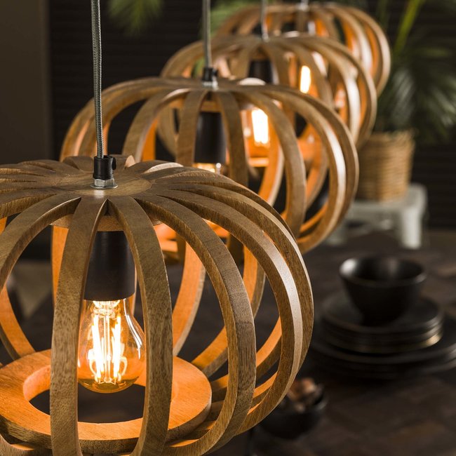 WoonStijl Hanglamp 4L stripes