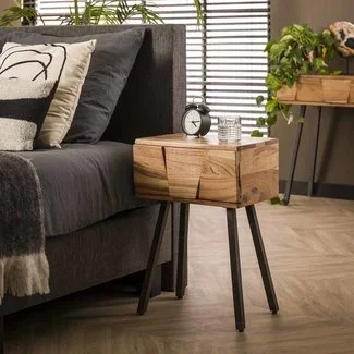 WoonStijl Nachtkastje / bijzettafel Demn acacia