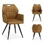 WoonMax Eettafelstoel Puck Zorro - Cognac, Antraciet, Groen, Clay, Zand of Taupe