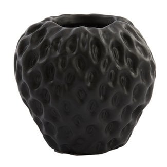 Light en Living Vaas Strawberry zwart - 15x14,5x14,5 cm